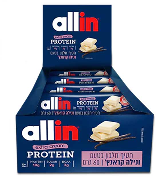 חטיף חלבון אול אין | 24 יח׳ | Protein Bar All-IN